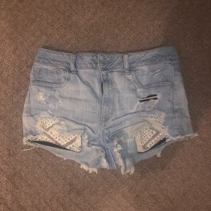 American eagle jean shorts